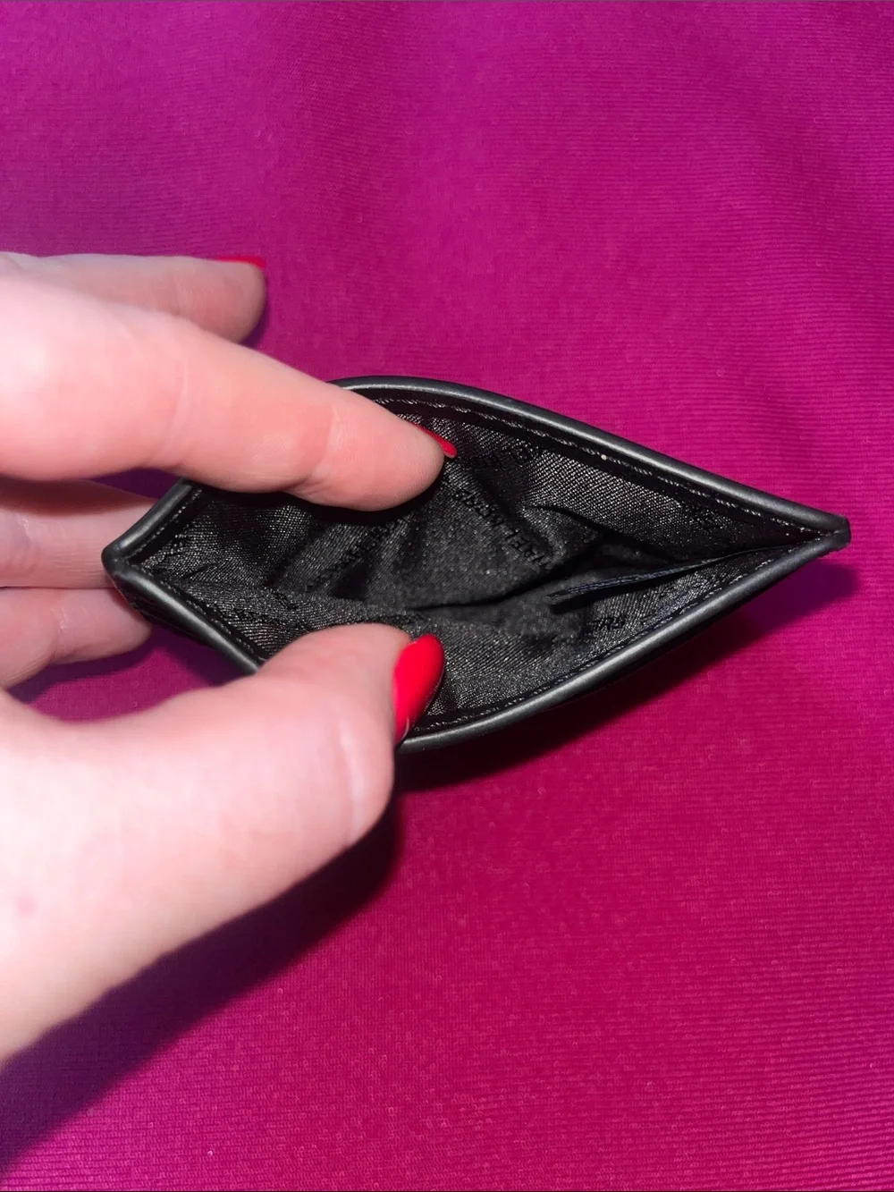 Michael Kors Black Signature Logo Card Holder